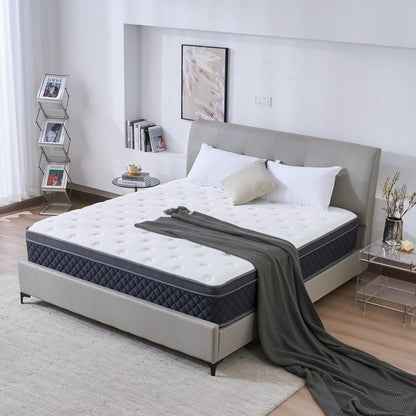 Full Mattress, 12 Inch Full Size Mattress in a Box, Medium Firm Hybrid Mattresses with Pocket Springs and Memory Foam, Strong Edge Support, Motion Isolation & Pressure Relief6