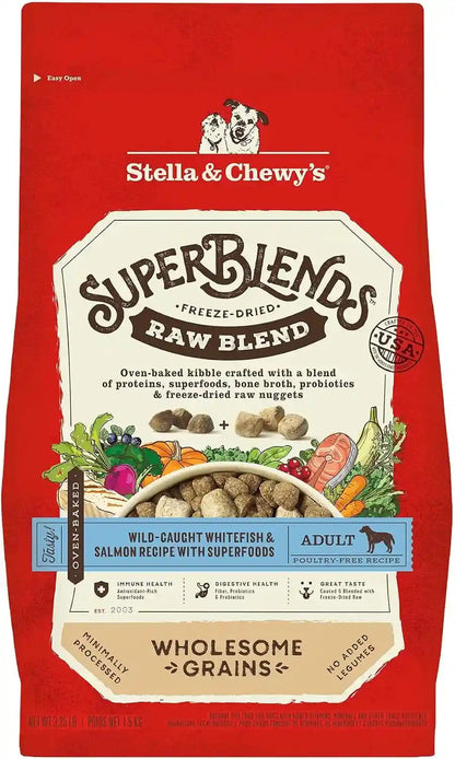 Stella & Chewy'S Superblends Raw Blend Wholesome Grains Grass-Fed Beef, Beef Liver & Lamb Recipe with Superfoods, 3.25 Lb. Bag12