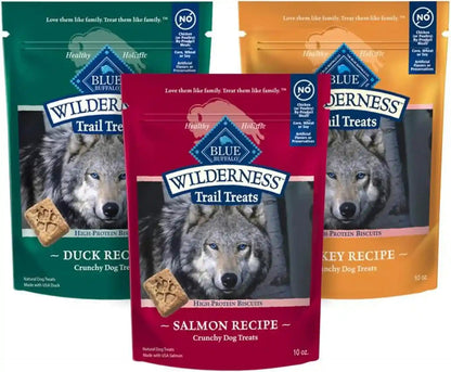 Blue Buffalo Wilderness Trail Treats Salmon Crunchy Dog Biscuits, Grain-Free & High-Protein, Bite-Sized Training Treats Made with Real Salmon & Natural Ingredients, 24-Oz Bag11