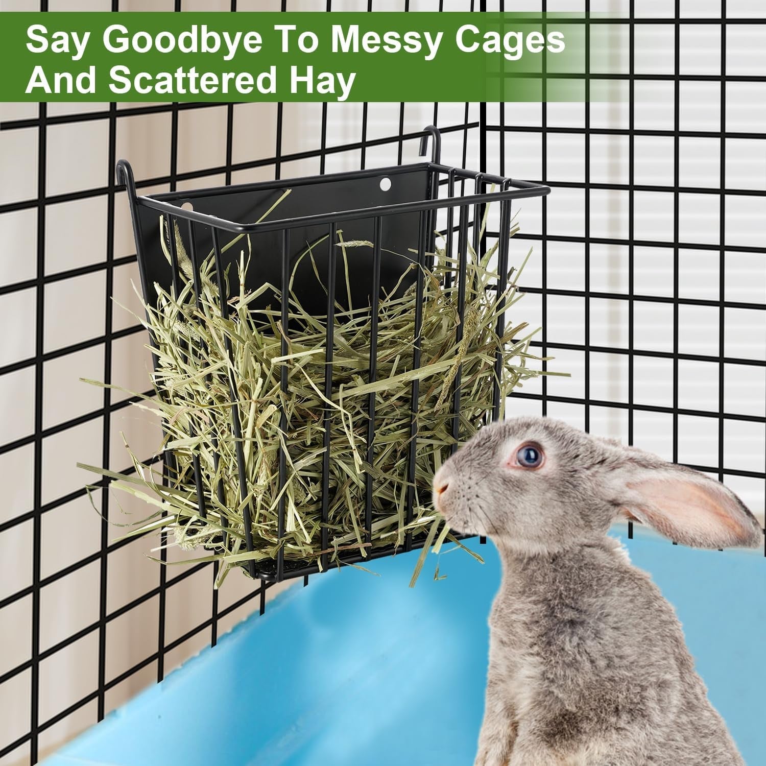 luaviaru-upgrades-2pcs-hay-feeder-rabbit-guinea-pig-metal-frame-hay-rack-with-adjustable-hook-less-wasted-for-guinea-pig-bunny-chinchilla-cage-accessories-bunny-feeder