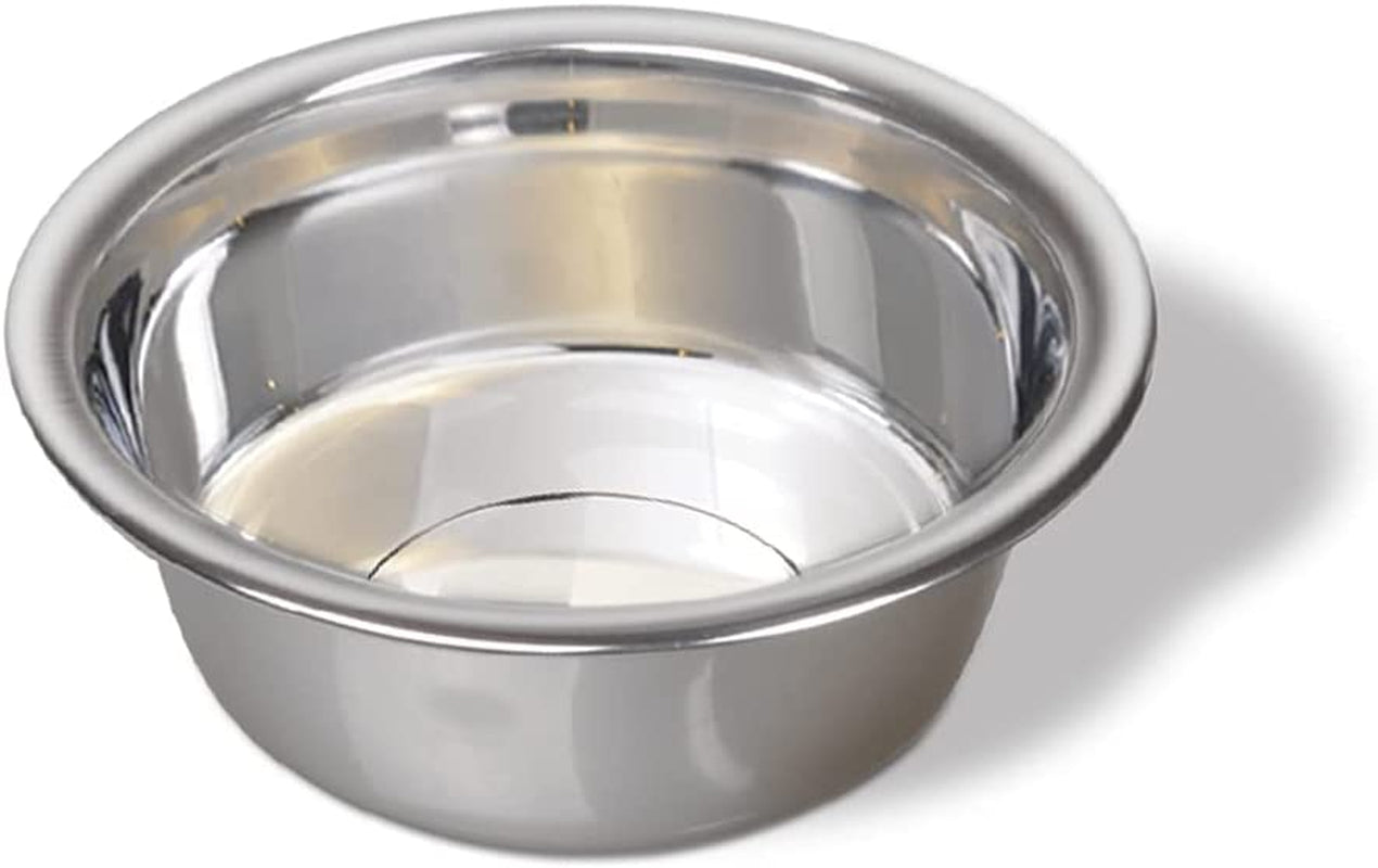 van-ness-pets-medium-lightweight-stainless-steel-dog-bowl-32-oz-food-and-water-dish-natural