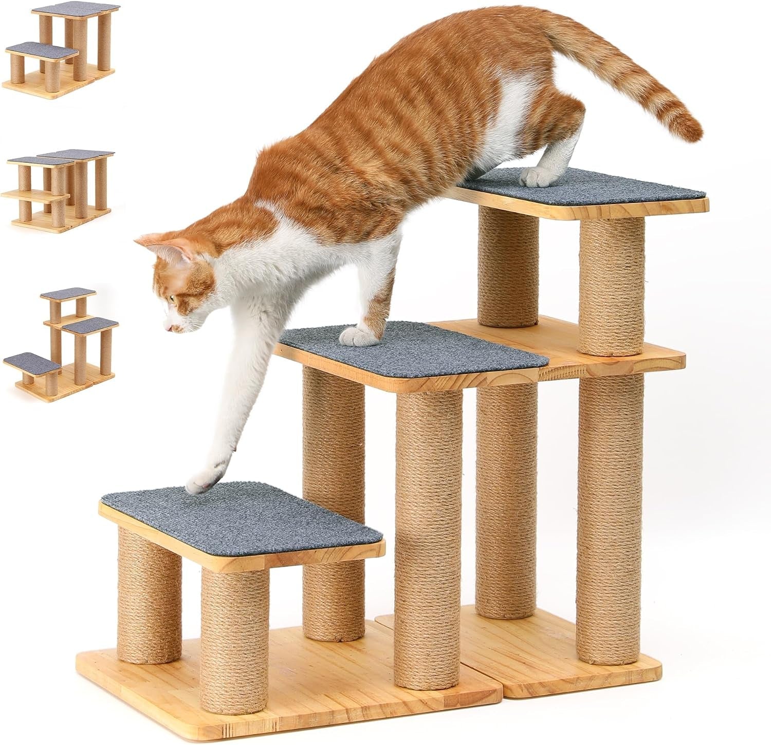 fukumaru-dog-stairs-solid-wood-pet-stairs-with-cat-scratching-post-transformable-cat-step-hold-up-to-200-lbs-20-pet-ramp-for-dogs-and-cats-to-climb-high-bed-and-couch-over-6-combinations
