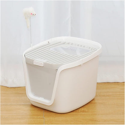 Dog Potty Training Toilet ﻿ Double-Door Cat Litter Box with Scoop and Funny Toys Large Easy Setup, to Clean(C)7