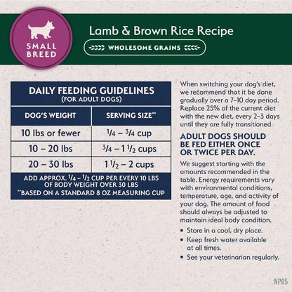 Natural Balance Limited Ingredient Small Breed Dry Dog Food - Complete Nutrition for Small Breeds - Wholesome Grains Brown Rice Recipe - Limited Ingredient Formula - 12 Lb - Lamb & Brown Rice9
