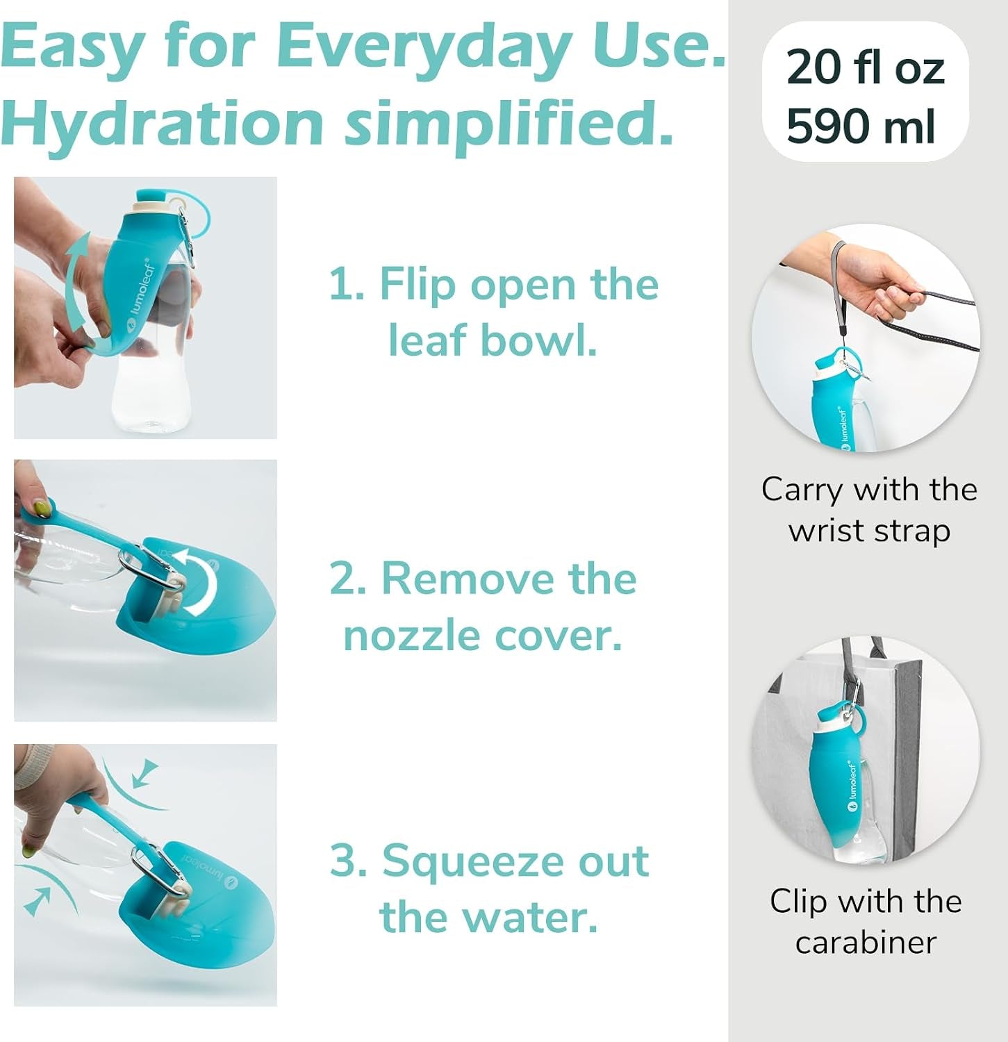 lumoleaf-dog-water-bottle-for-walking-portable-pet-water-dispenser-with-foldable-leaf-bowl-lightweight-travel-bottle-for-small-medium-dogs-20-fl-oz