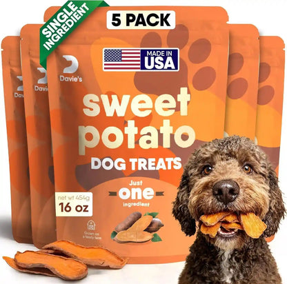 Davie'S Sweet Potato Dog Treats - Healthy, Natural Dog Chews, Low Fat, 1 Lb. Bag12
