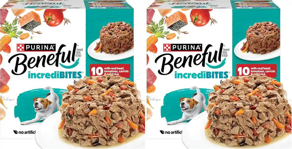 Beneful Purina Small Breed Wet Dog Food Variety Pack, Incredibites with Real Beef, Chicken and Salmon - (Pack of 30) 3 Oz. Cans11