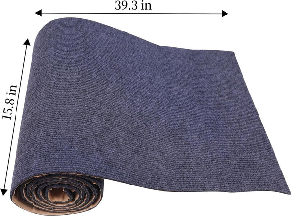 Cat Scratch Furniture Protector Couch Protector from Cat Claws Self-Adhesive Carpet Remnants Scratching Mat Trimmable DIY Climbing Covering Posts (Grey, 15.8" X 39.3")5