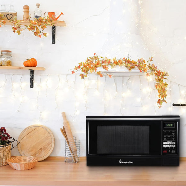 1.6 Cu. Ft. Countertop Microwave in Black | 1.6-Cu. Ft. Countertop Microwave Oven, Black, 1100W, Push-Button Door5