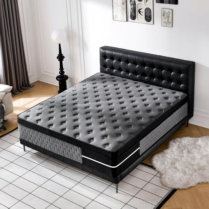 Queen Size Mattress 12 Inch, Hybrid Mattress in a Box, Individually Pocket Springs, Medium Firm Feel for Pressure Relief, Breathable Comfort, Certipur-Us Certified7
