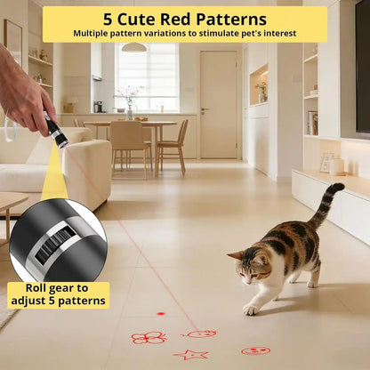 UMSIS Cat Toy, 2 Pieces, Distinctive Black Painted Metal Casing with Paw Print Design, Rechargeable, 7 Adjustable Patterns, Interactive Chase Toy for Indoor Cats & Dogs Training and Exercise3