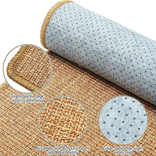 2PCS Rabbit Scratch Mat, Natural Bunny Pad Claws and Teeth Care, 16X12 | Bunny Scratching Pad Rabbit Mats for Cages, Rabbit Mat Chew Toys for Bunny Pet Cage Bedding for Biting Sleeping Nesting5