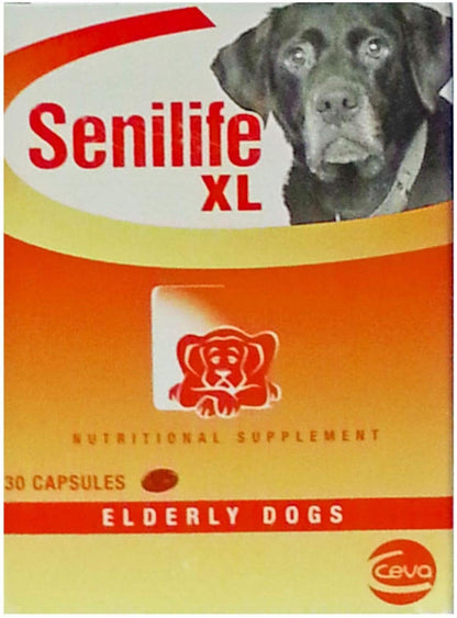 Senilife XL Cognitive Support Capsules for Senior Dogs, Brain Health & Cognitive Function Supplement for Large Breeds, Supports Memory, Learning & Mental Alertness, 30 Capsules1