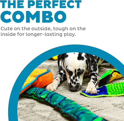 Outward Hound Durablez Snake – Squeaky Plush Dog Toy, No Stuffing for Less Mess, Interactive & Tough, 6 Jumbo Squeakers, Puppies & Dogs, X-Large, 40"2