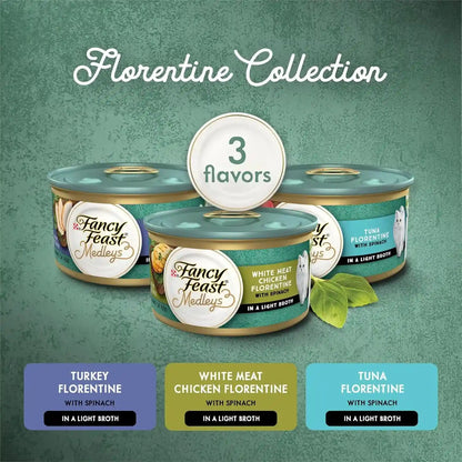 Fancy Feast Purina Medleys Florentine Wet Cat Food, 3 Oz. Cans, 2X12 Pack2