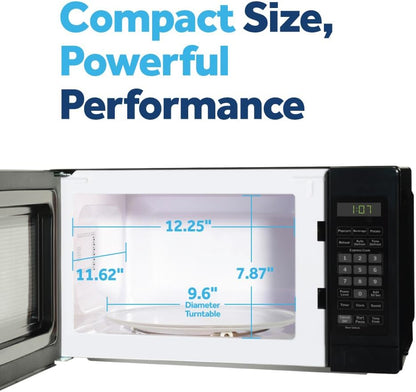GE Countertop Microwave Oven, 700 Watt, 0.7 Cu. Ft., Black, GCHK07N1WBB | 4 Convenience Cook Settings, One-Touch Controls, Child Lock Technology, Glass Turntable, for Kitchen, Dorm, Office, Apartment10