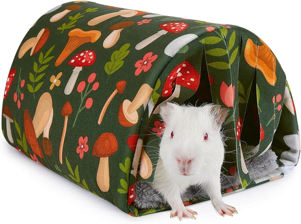 Unicorn Catcher Washable Guinea Pig Tunnel with Curtains for Small Animals | Cozy Small Pet Hideout Featuring Curtains for Privacy Ideal for Hamsters, Chinchillas and Bunnies to Rest and Play1