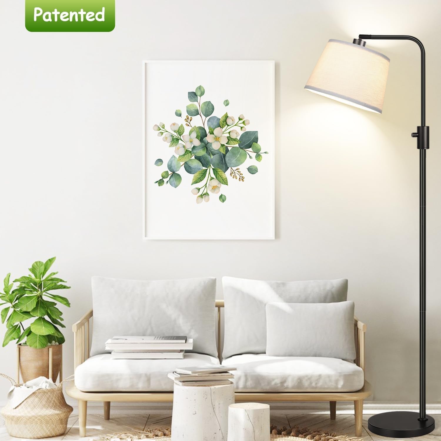upgraded-dimmable-floor-lamp-1000-lumens-led-edison-bulb-included-arc-floor-lamps-for-living-room-modern-standing-lamp-with-linen-shade-tall-lamp-for-bedroom-office-dining-room-black
