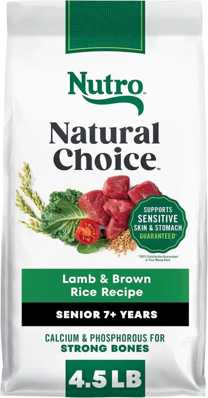 Nutro Natural Choice Senior Small Breed Dry Dog Food, Chicken, 5 Lb | Chicken First Ingredient, Beet Pulp Prebiotic, Omega-3 & Omega-6, Vitamin E & Selenium Antioxidants, Supports Bones, Skin13