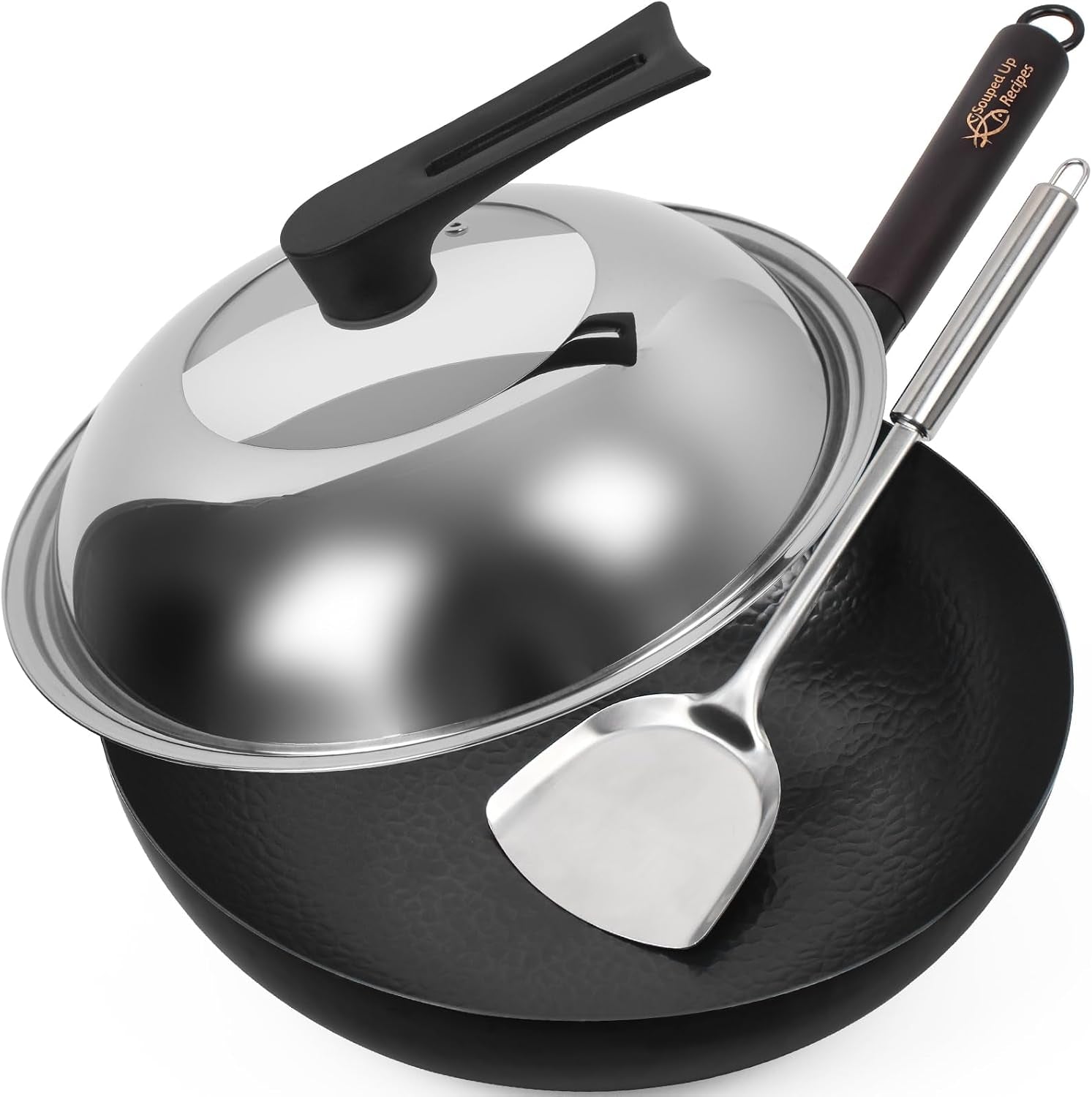 12-5-inch-carbon-steel-wok-for-electric-induction-and-gas-stoves-lid-spatula-and-user-guide-video-included
