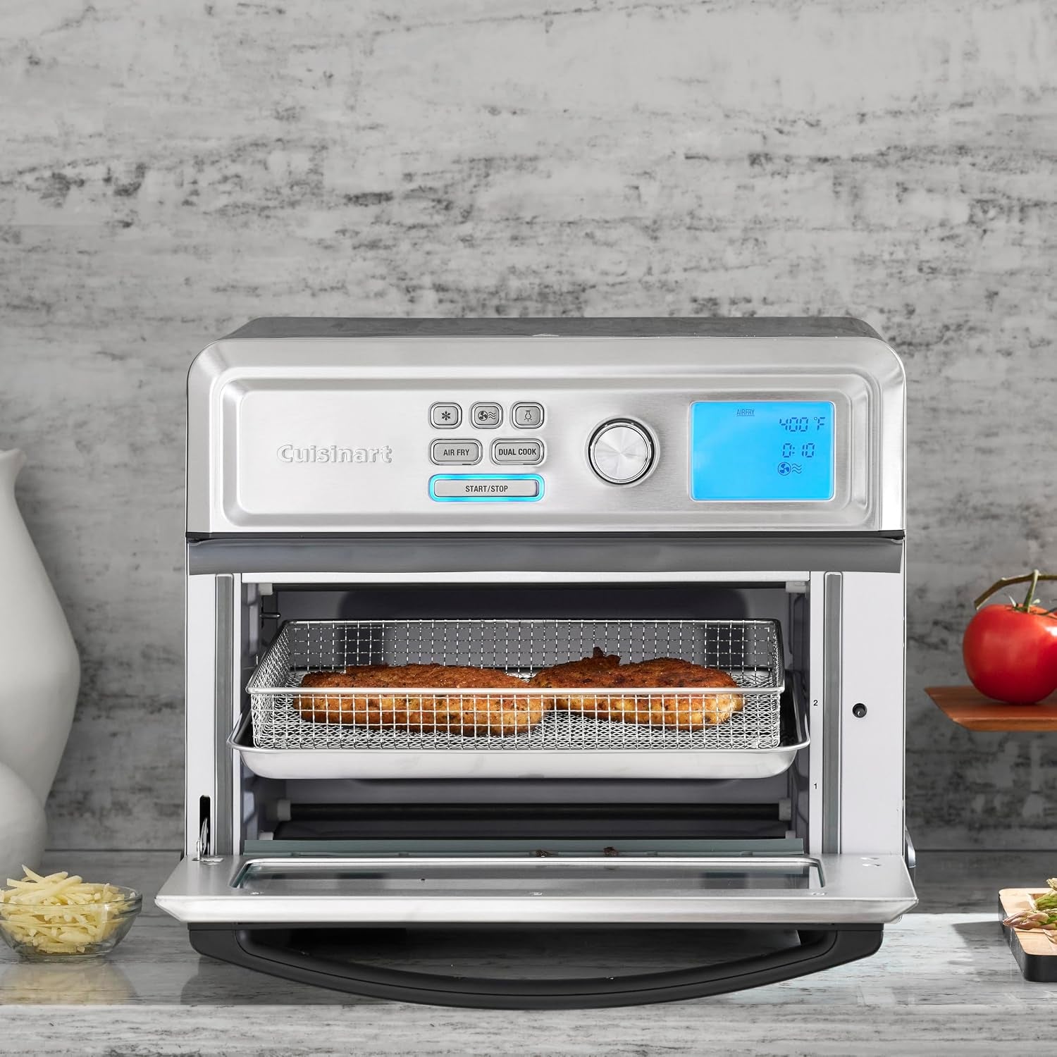 air-fryer-toaster-oven-digital-display-1800-watt-air-fryer-toaster-oven-combo-with-adjustable-temperature-and-controls-stainless-steel-small-kitchen-appliance-toa-65nas-silver