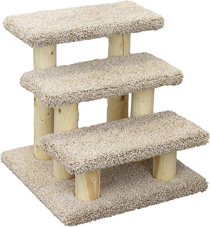New Cat Condos 110223-Brown Wood Constructed Large Pet Stairs for Cats and Dogs, Large6