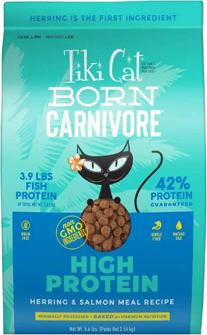 Tiki Cat Born Carnivore High Protein Dry Cat Food, Deboned Chicken & Egg, 2.8 Lbs. Bag15
