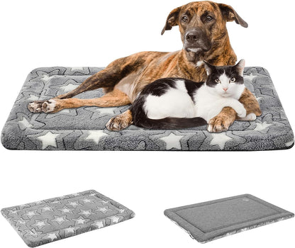 EMPSIGN Dog Crate Pad for 42"X28" Dog Crate, Star Pattern/Grey | Reversible Kennel Mat (Cool & Warm), Machine Washable, Cozy Star Pattern Sleeping Pad, All-Season Pet Bed10
