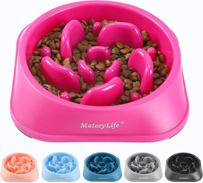 Mateeylife 2-Pack Slow Feeder Dog Bowls, 2 Cups, Dog Puzzle Feeder Bowl | Food-Contact Safe, Dishwasher Safe, Non-Slip Base, Maze Design, for Fast Eaters, for Dogs and Cats, Daily Mealtimes19