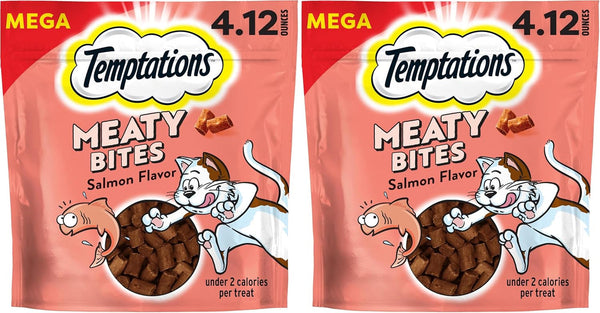 Temptations Meaty Bites Savory and Soft Cat Treats, Chicken Flavor, 4.12 Oz | Real Meat, High Protein, under 2 Calories per Treat, Resealable Stay-Fresh Pouch, Use as Snack or Food Topper13