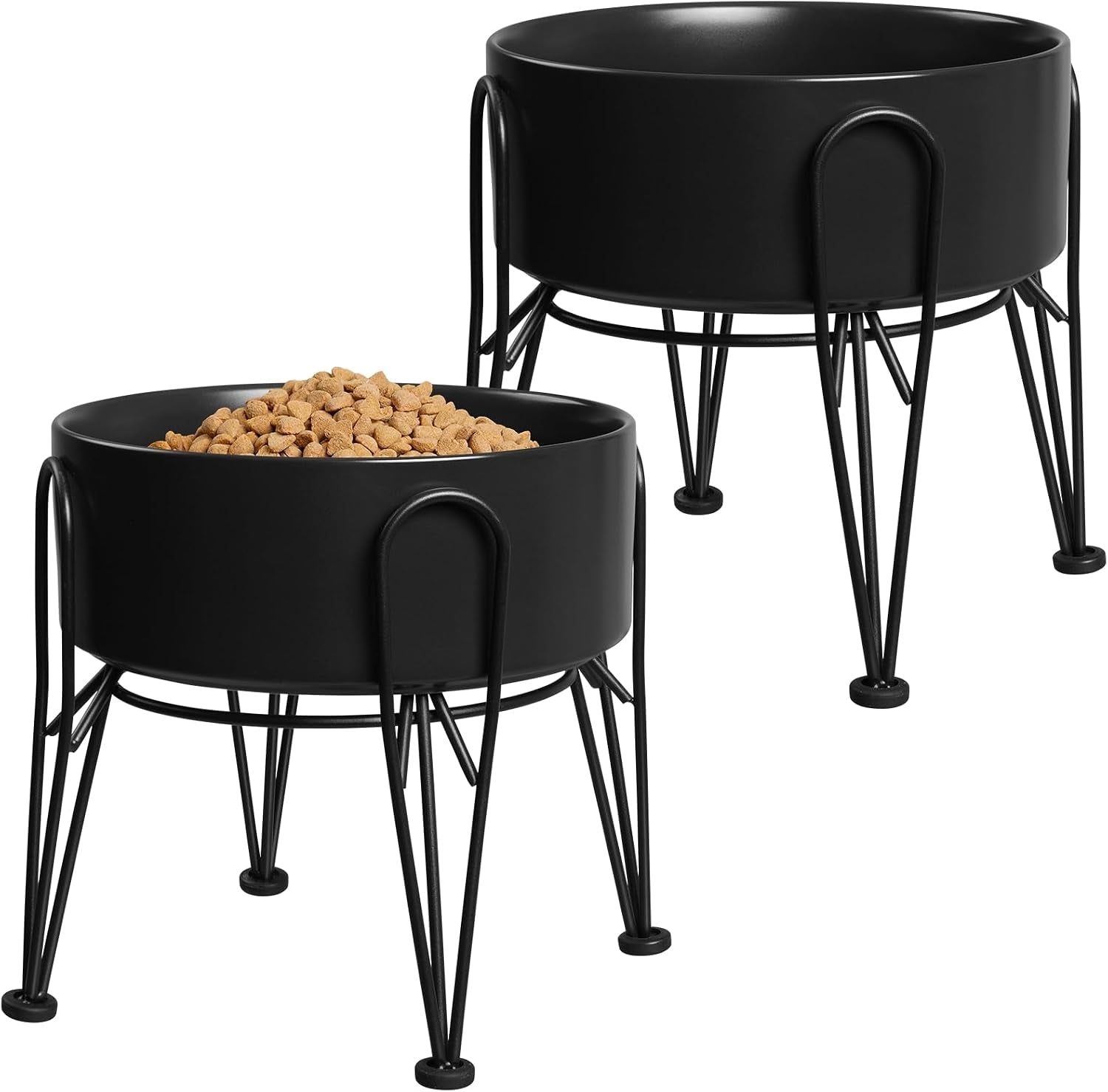 elevated-dog-bowls-ceramic-raised-dog-bowl-set-with-anti-slip-and-non-tip-metal-stand-2-pack-pet-food-and-water-feeding-bowls-for-small-and-medium-dogs-black-3-6-cups