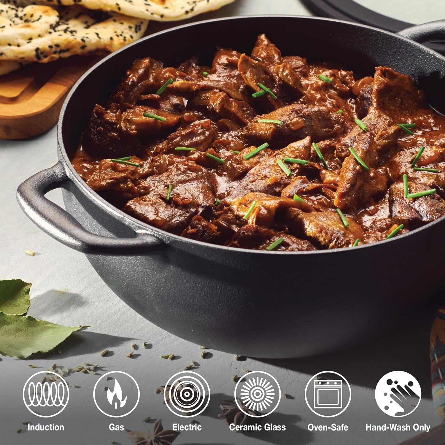 utsava-pre-seasoned-cast-iron-3-9-quart-kadai-with-lid-kadhai-pot-for-indian-cooking