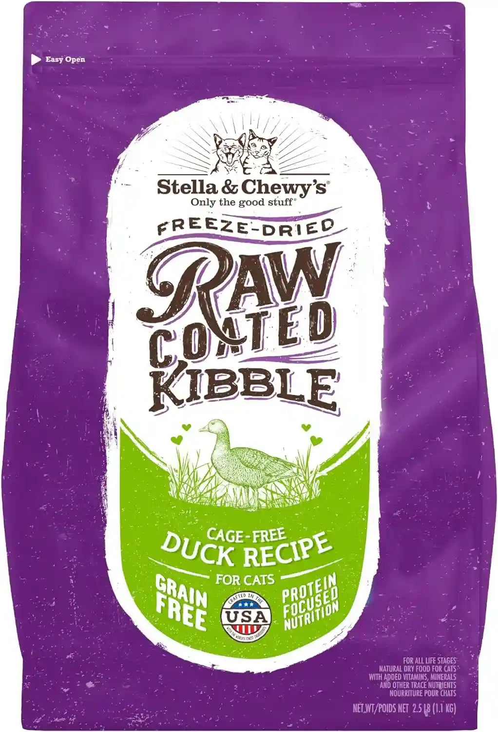 stella-chewys-raw-coated-cat-food-high-protein-grain-free-kibble-with-cage-free-chicken-premium-digestive-support-with-probiotics-natural-small-kibble-perfect-for-picky-eaters-2-5lb-bag