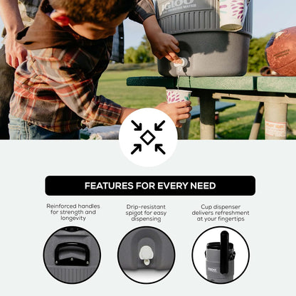 Sports Cooler | Insulated Beverage Dispenser with Spout |Portable Handwashing Station5