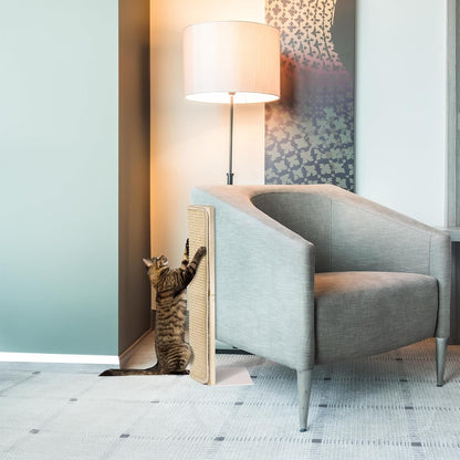 Couch Corner Scratching Post W/Replaceable Scratch Pad - Stylish Indoor Cat Scratcher - Cat Scratching Board Furniture Protector- Scratch Post for Feline Fun & Satisfaction7