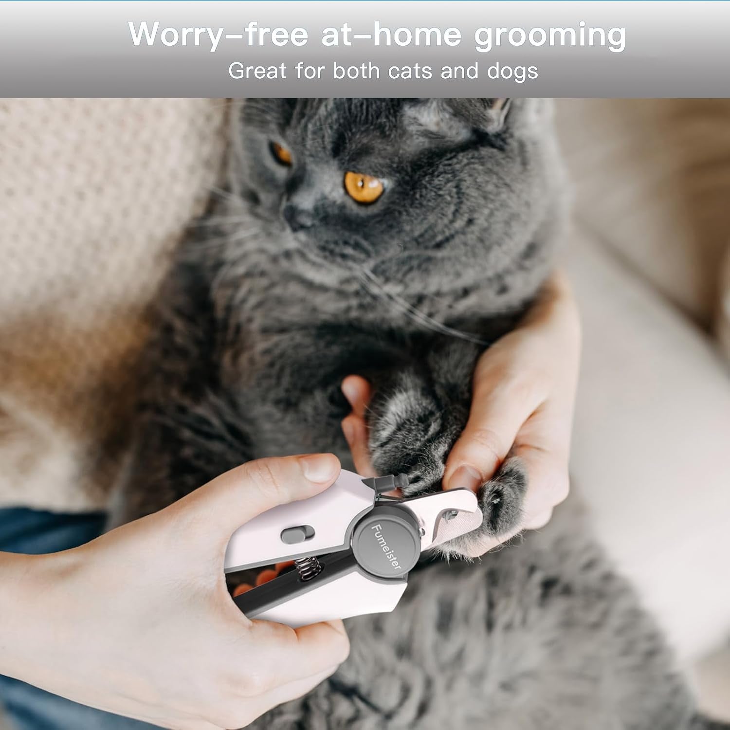 type-c-rechargeable-dog-cat-nail-clippers-led-pet-nail-trimmer-extra-sharp-for-small-medium-dogs-gray