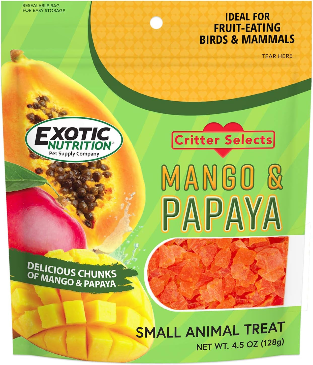 mango-papaya-treat-4-5-oz-healthy-treat-for-small-animals-sugar-gliders-rats-chinchillas-ferrets-parrots-hamsters-squirrels-hedgehogs-guinea-pigs-rabbits-other-small-animals