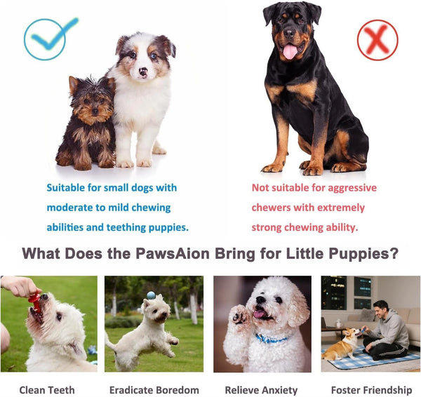 20 Pack Puppy Teething Chew Toys for Small Dogs, Bulk Dog Toys for Puppies | Mixed Blue Rubber Rings, Ropes & Balls, Puppy Teething & Dental Care, Relieves Puppy Boredom, Stops Destructive Chewing7