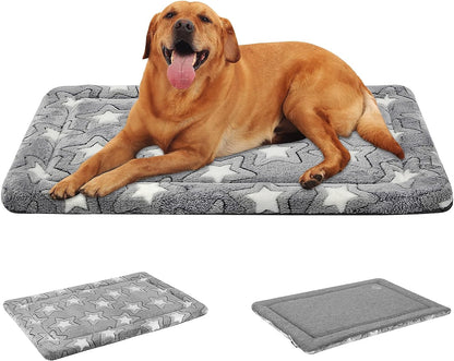 EMPSIGN Dog Crate Pad for 42"X28" Dog Crate, Star Pattern/Grey | Reversible Kennel Mat (Cool & Warm), Machine Washable, Cozy Star Pattern Sleeping Pad, All-Season Pet Bed1