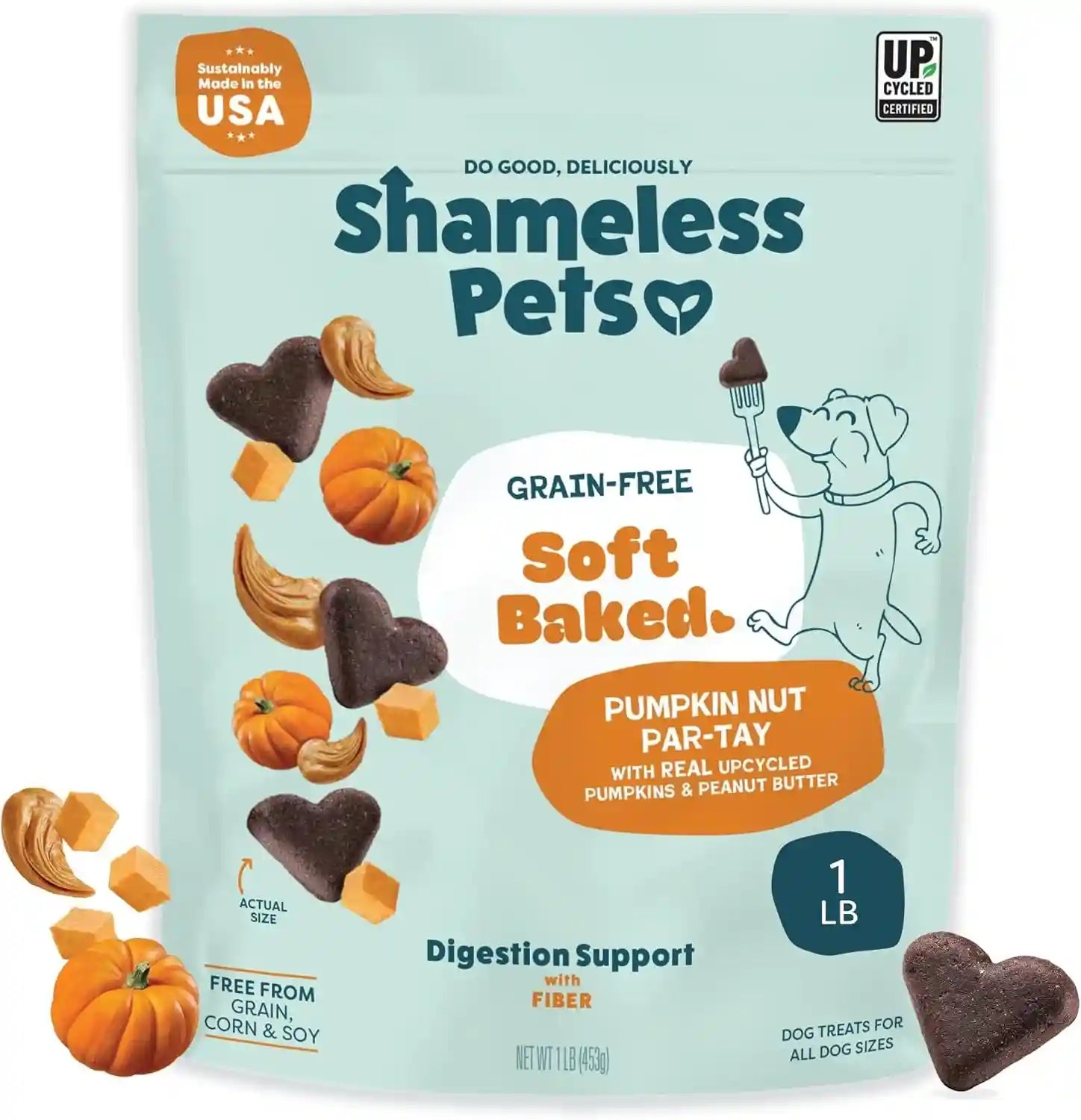 shameless-pets-soft-baked-dog-treats-bananas-for-bacon-healthy-treats-for-small-medium-large-dogs-skin-coat-support-with-omega-3-omega-6-grain-free-made-in-usa-6-oz