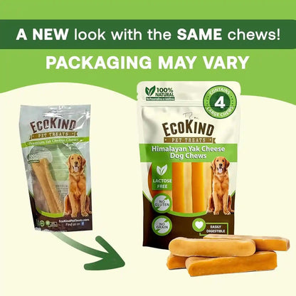 Ecokind Yak Cheese Himalayan Dog Chews, Yak Chews for Large Dogs, 4-5 Bones | 1 Lb, Long Lasting for Aggressive Chewers, Only 3 Ingredient Natural High Protein Dental Dog Treats, No Additives or Lactose7