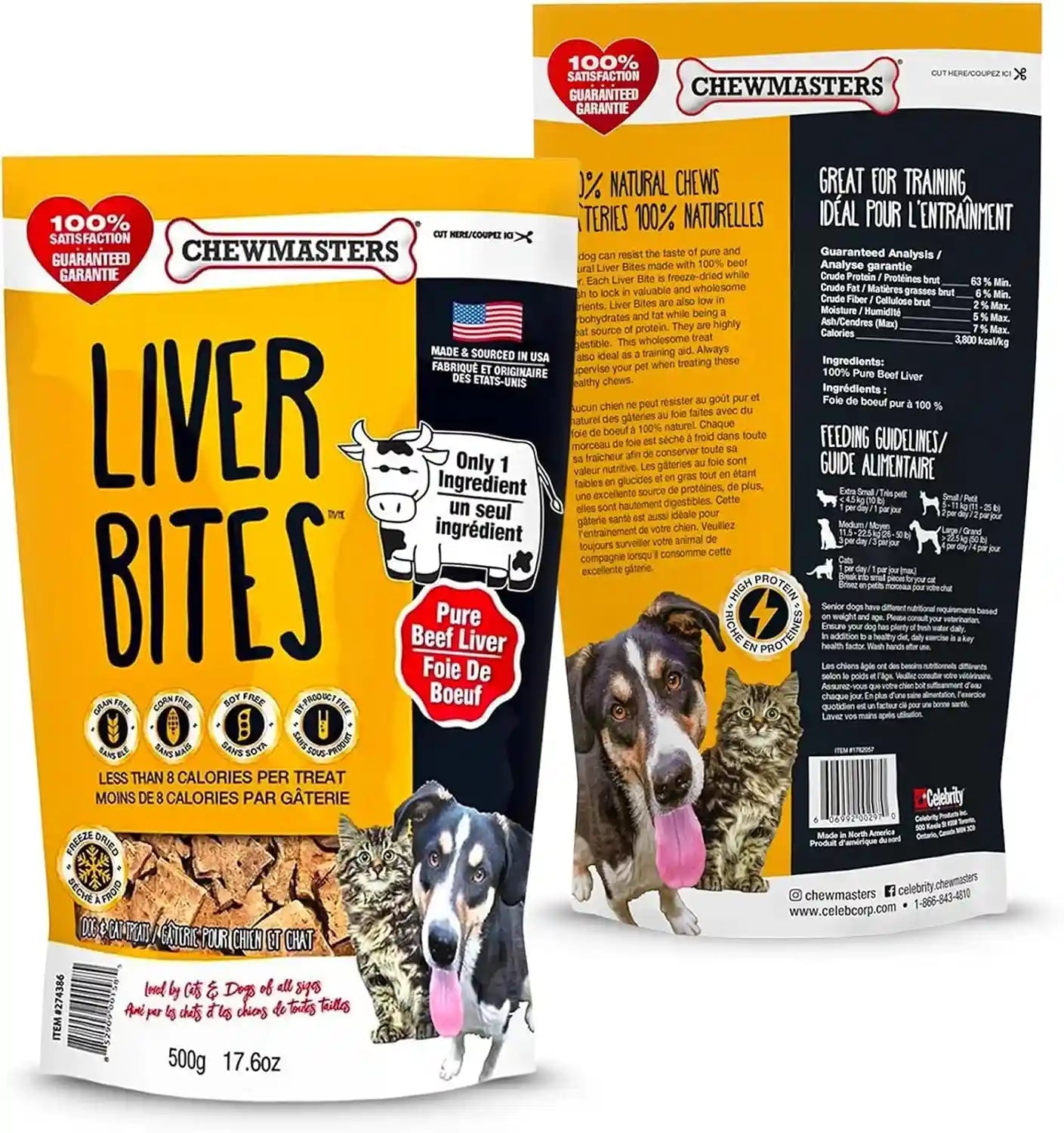 chewmasters-100-pure-beef-liver-bites-17-6oz-freeze-dried-cat-dog-treats-all-natural-high-protein-training-treats-grain-free-healthy-real-meat-flavor-for-all-life-stages-no-additives-made-in-usa