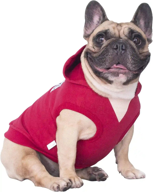 Ichoue French Bulldog Frenchie Clothes Hoodies for Dogs Pug English Boston Terrier Bully Pitbull Corgi Sweatshirt Sweater Clothing - Khaki/Xlarge21