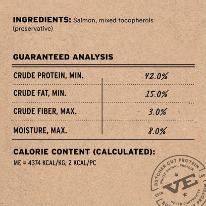 Vital Essentials Freeze Dried Cat Treats, Salmon Bites, 1.1 Oz Bag | Crunchy, Single Protein, Premium Quality, Grain Free, USA Made with U.S. & Globally Sourced Ingredients3