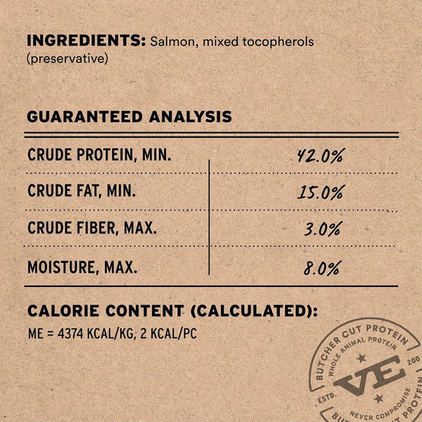 Vital Essentials Freeze Dried Cat Treats, Salmon Bites, 1.1 Oz Bag | Crunchy, Single Protein, Premium Quality, Grain Free, USA Made with U.S. & Globally Sourced Ingredients3