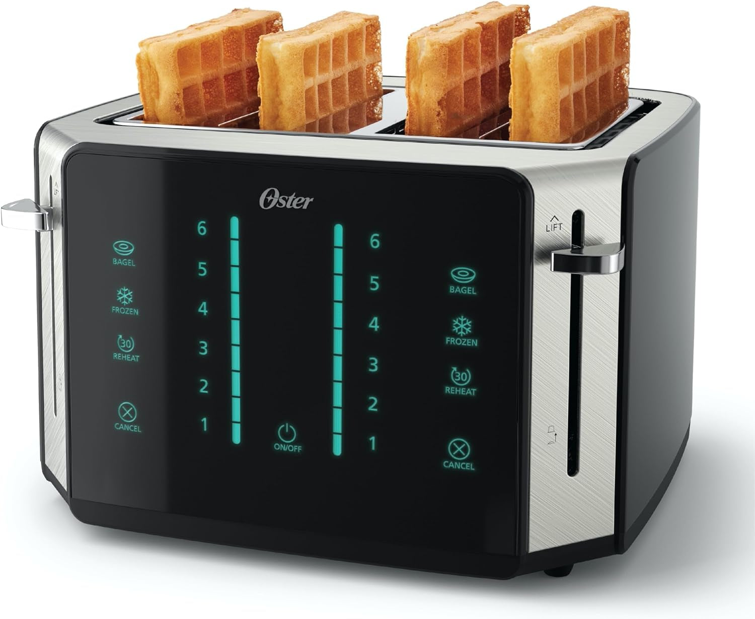 oster-4-slice-toaster-touch-screen-stainless-steel-digital-timer-6-shade-settings-easy-to-clean-removable-crumb-tray