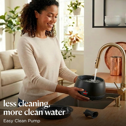 BISSELL Hydratewell Cat Water Fountain, 91Oz, 4408 | Wireless Pump; Slimeshield Technology; 5-Layer Filtration; Ultra-Quiet Operation; Automatic Dispensing3
