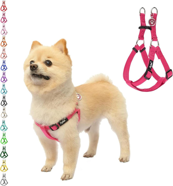 PUPTECK No Pull Dog Harness Soft Adjustable Basic Nylon Step in Puppy Vest Outdoor Walking with ID Tag34