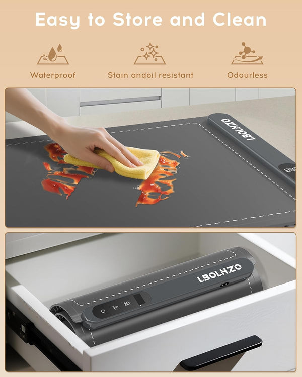 Warming Mat for Food Extra Large 36"X16" 580W Food Warming Mat Buffet Servers and Warmers,Chafing Dishes for Buffet 6 Temp 6 Hour,Roll up Food Warmers for Parties Buffet Catering Gatherings8