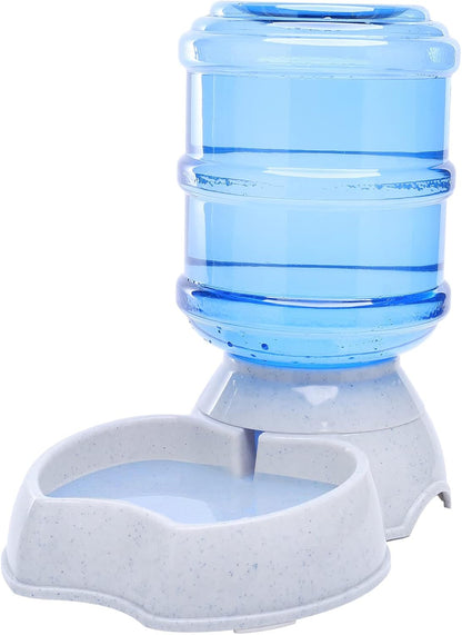 Pet Water Dispenser Automatic for Dogs Cats, Bpa-Free, Gravity Refill, Self Feeding for Small Medium Pets Puppy Kitten Rabbit - 1 Gallon (Waterer)1